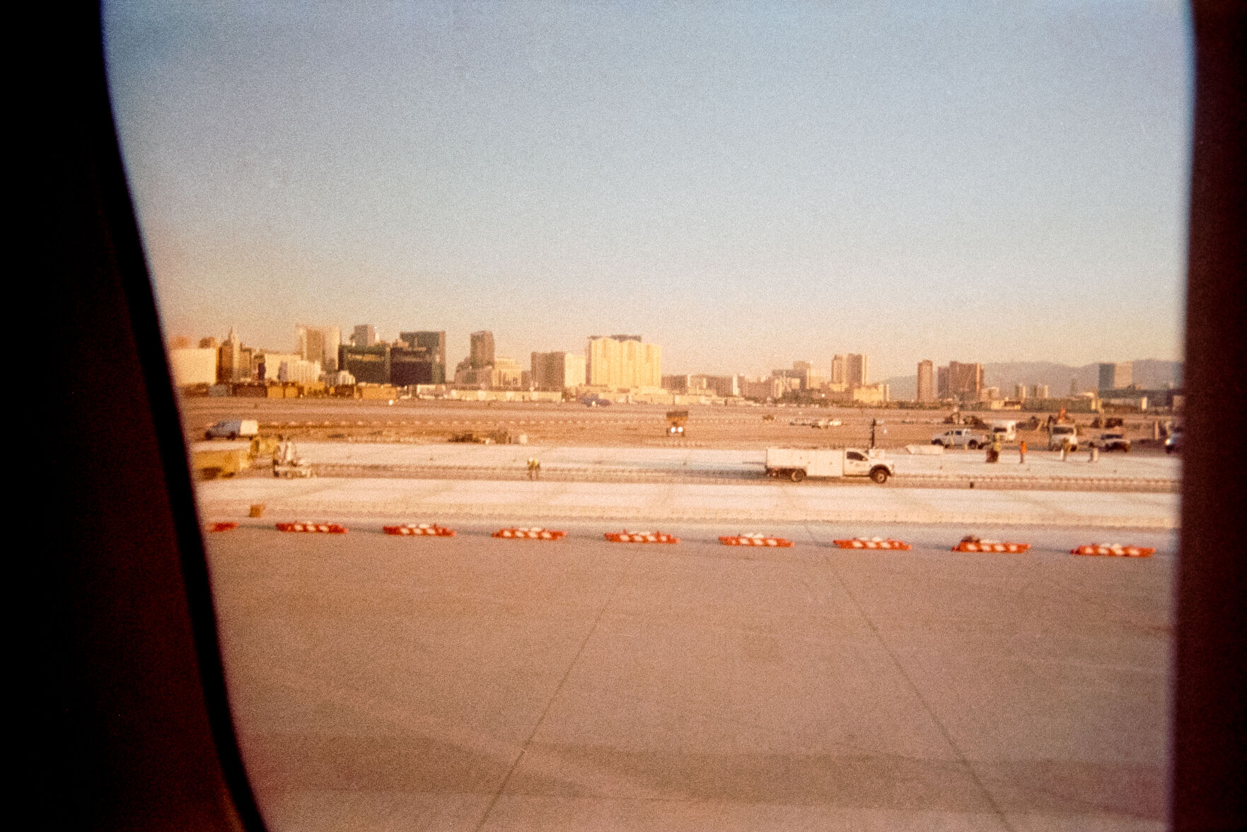 This is a picture of the Las Vegas strip as my plane was landing
